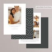 "Photo Collage" - Save the Dates in Midnight by Shirley Lin Schneider - Back of Card Options