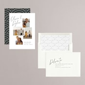 "Photo Collage" - Save the Dates in Midnight by Shirley Lin Schneider - Assembled
