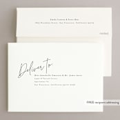 "Photo Collage" - Save the Dates in Midnight by Shirley Lin Schneider - FREE Recipient Addressing