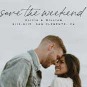 "Weekenders" - Save the Dates in Onyx by Owl and Toad - Detail