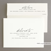 "Weekenders" - Save the Dates in Onyx by Owl and Toad - FREE Recipient Addressing