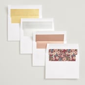 "Ruban en Fleur" - Save the Dates in Rose by Itsy Belle Studio - Envelope Liner Options