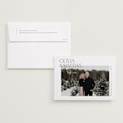 "Overlapped" - Save the Dates in Silk by Kelly Schmidt - Save the Date with Envelope