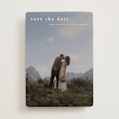 "Typographic Header" - Save the Dates in Cotton by Stacey Meacham - Front