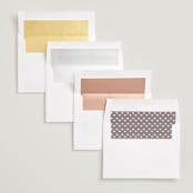 "Novella" - Save the Dates in Pearl by Brooke Chandler - Envelope Liner Options