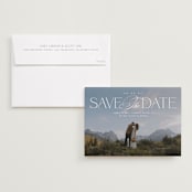 "Novella" - Save the Dates in Pearl by Brooke Chandler - Save the Date with Envelope
