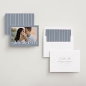 "Classic Manor" - Save the Dates in French Blue by Stacey Meacham - Assembled