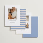 "Thread" - Save the Dates in French by Pixel and Hank - Back of Card Options