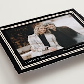 "Preppy frame" - Save the Dates in Tuxedo by Carolyn MacLaren - Detail