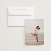 "Its Finally Time" - Save the Dates in Vanilla by Liz Conley - Save the Date with Envelope