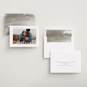 "Minimal Message" - Save the Dates in Cloud by Lindsay Megahed - Assembled