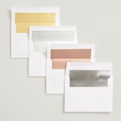 "Minimal Message" - Save the Dates in Cloud by Lindsay Megahed - Envelope Liner Options