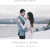 "Serenity" - Save the Dates in Nigella by Lehan Veenker - Detail