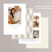 "Big Date" - Save the Dates in Ivory by Anastasia Makarova - Back of Card Options