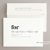 "Big Date" - Save the Dates in Ivory by Anastasia Makarova - FREE Recipient Addressing