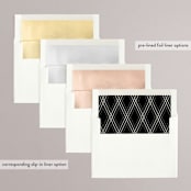 "Big Date" - Save the Dates in Ivory by Anastasia Makarova - Envelope Liner Options