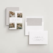"Gallery Collection" - Save the Dates in Eggshell by Michelle Taylor - Assembled