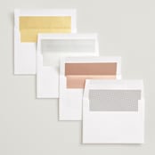 "Gallery Collection" - Save the Dates in Eggshell by Michelle Taylor - Envelope Liner Options