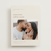 "Memories will be made" - Save the Dates in Champagne by Blustery August - Front