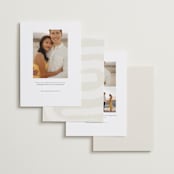 "Memories will be made" - Save the Dates in Champagne by Blustery August - Back of Card Options