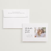 "Til death" - Save the Dates in Cloud by Hudson meet Rose - Save the Date with Envelope