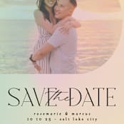"Love in the Sun" - Save the Dates in Sunshine by Phrosné Barwood - Detail