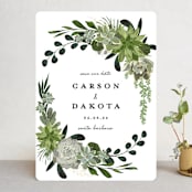"Agave & Greens" - Save the Dates in Frosting by Susan Moyal - Front