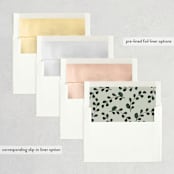 "Agave & Greens" - Save the Dates in Frosting by Susan Moyal - Envelope Liner Options