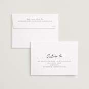 "vintage script" - Save the Dates in Snow by Sara Hicks Malone - FREE Recipient Addressing