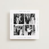 "typewriter collage" - Save the Dates in Seafoam by Cass Loh - Front