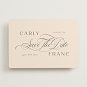 "Soirée" - Save the Dates in Blush by Lori Wemple - Front