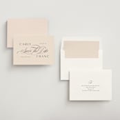 "Soirée" - Save the Dates in Blush by Lori Wemple - Assembled