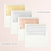 "Love Story" - Save the Dates in Cloud by Carolyn Nicks - Envelope Liner Options