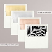 "Close-Up" - Save the Dates in Cloud by Robin Ott - Envelope Liner Options