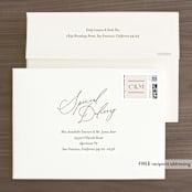"Effortless" - Save the Dates in Buttercream by Jessica Williams - FREE Recipient Addressing