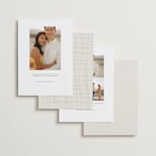 "Easy Lover" - Save the Dates in Cream by Helena Vitto - Back of Card Options