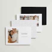 "Trio" - Save the Dates in Noir by Kimberly FitzSimons - Back of Card Options