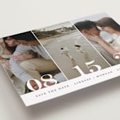 "Trio" - Save the Dates in Noir by Kimberly FitzSimons - Detail