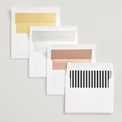 "Trio" - Save the Dates in Noir by Kimberly FitzSimons - Envelope Liner Options