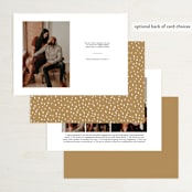 "Chicago Skyline" - Save the Dates in Gold Coast by Abby Munn - Back of Card Options