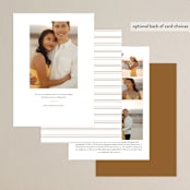"Minimale" - Save the Dates in Frosting by Jessica Williams - Back of Card Options