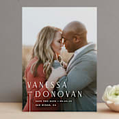 "Chic Names" - Save the Dates in Cloud by Carolyn MacLaren - Front