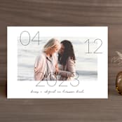 "Lucky Date" - Save the Dates in Snow by Simona Camp - Front