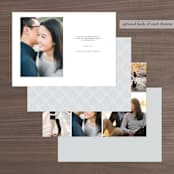 "Lucky Date" - Save the Dates in Snow by Simona Camp - Back of Card Options