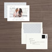 "Lucky Date" - Save the Dates in Snow by Simona Camp - Assembled