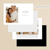 "Elegant Space" - Save the Dates in Sugar by Jessica Williams - Back of Card Options