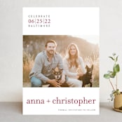 "float + celebrate" - Save the Dates in Maroon by Float Paperie - Front