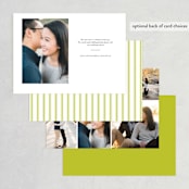 "float + celebrate" - Save the Dates in Celery by Float Paperie - Back of Card Options