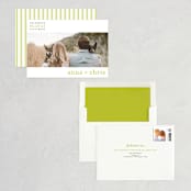 "float + celebrate" - Save the Dates in Celery by Float Paperie - Assembled