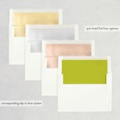 "float + celebrate" - Save the Dates in Celery by Float Paperie - Envelope Liner Options